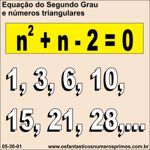 Equação do Segundo Grau e números triangulares