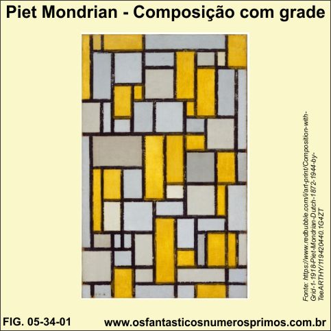 Piet Mondrian - Composição com grade