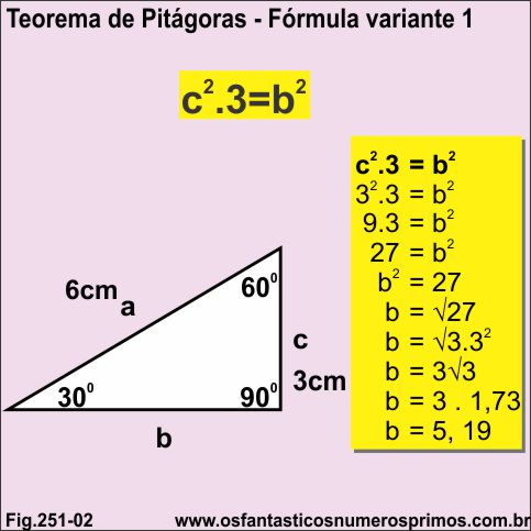 teorema de pitágoras e formula variante 1