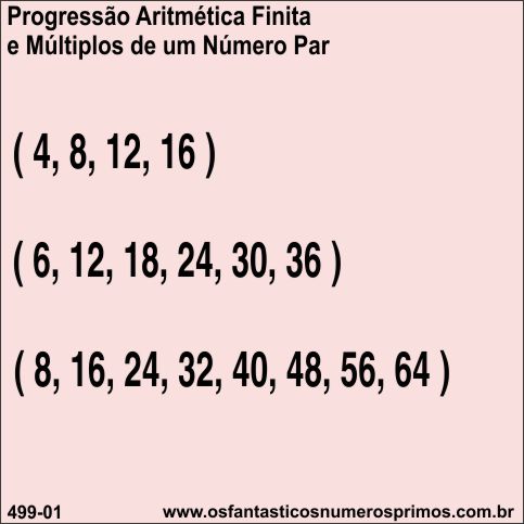 Progressão Aritmética e Múltiplos de um Número Par