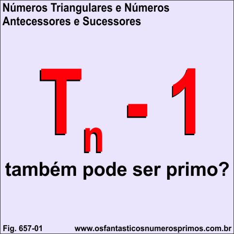 Números Triangulares e Números Antecessores e Sucessores