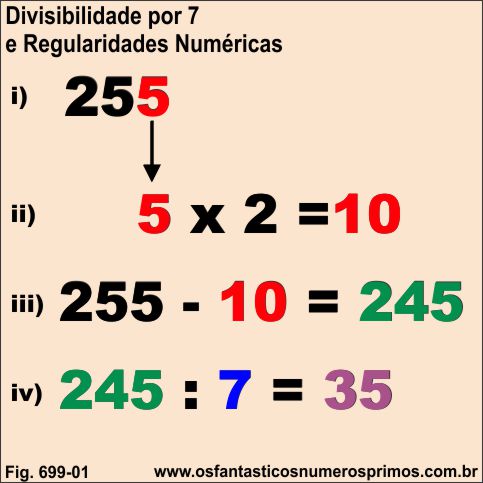 Divisibilidade por 7 e Regularidades Numéricas