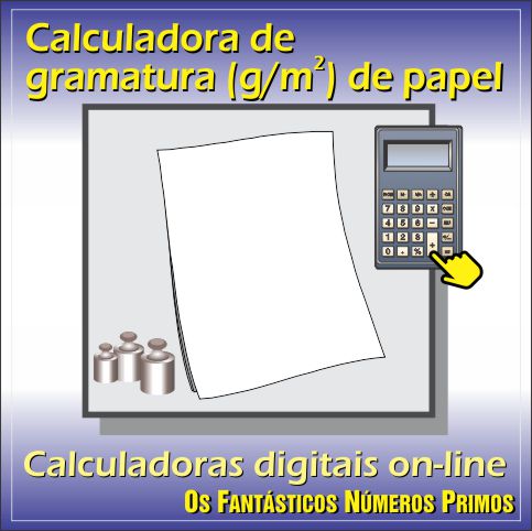 Calculadora de gramatura de papel on-line