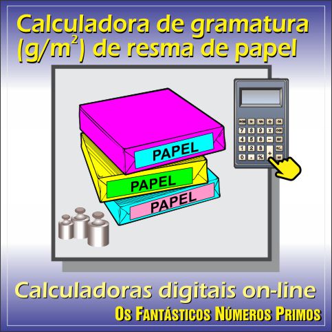Calculadora de gramatura de resma papel on-line
