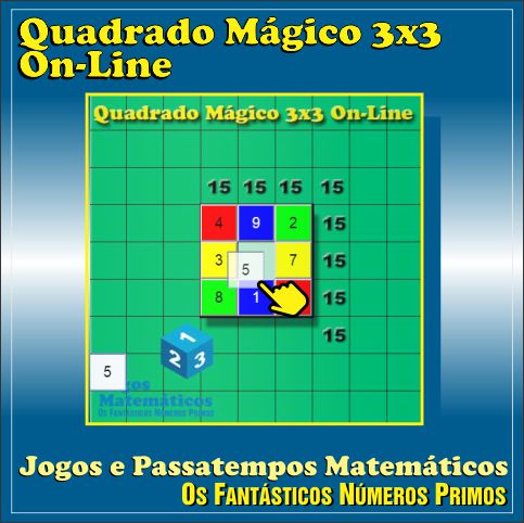 quadrados mágicos 3x3 on-line vinheta