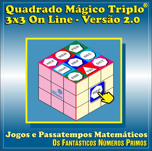 quadrados mágicos triplo 3x3 versão 2.0