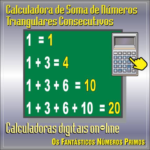 Calculadora de Soma de Números Triangulares Consecutivos On-line