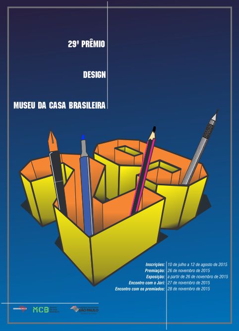 Concursos de cartazes e troféus - 29 Prêmio Design Museu Casa Brasileira