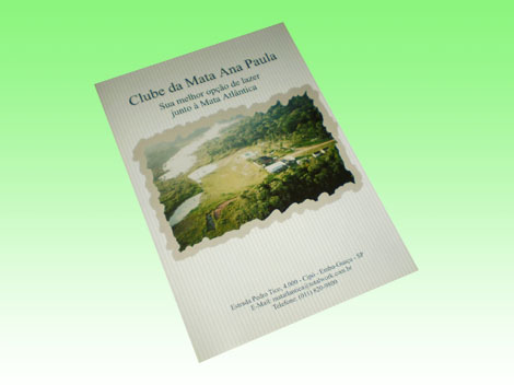 Folders e folhetos - Clube da Mata Ana Paula
