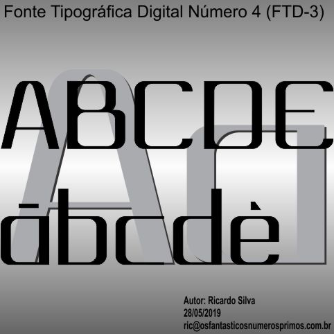 fonte tipografica digital número 4