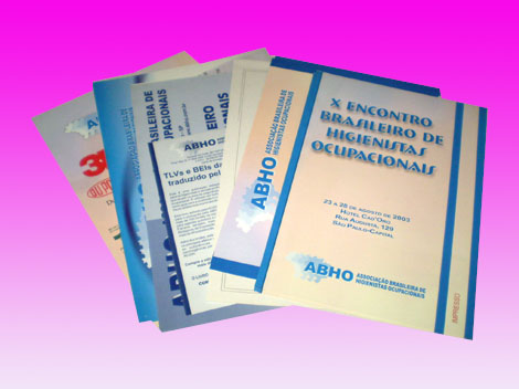 Impressos para congressos e seminários - ABHO - Associação Brasileira de Higienistas Ocupacionais