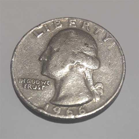 moeda dos estados unidos quarter dollar de 1966